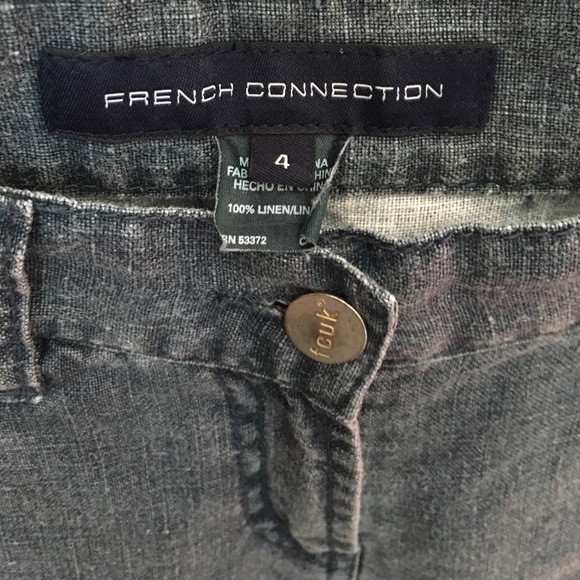 FCUK 100% soft linen pants. Hemmed and distressed - Picture 4 of 7